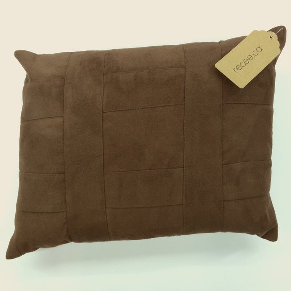 Cross Hatch Leather Couch Cushion - Picture 1 of 4